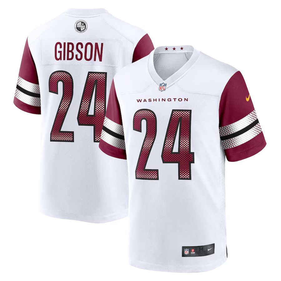 Men Washington Commanders #24 Antonio Gibson Nike White Game NFL Jersey